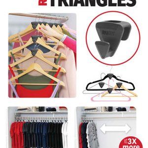 Ruby Space Triangles Hanger Space Savers - Set of 18